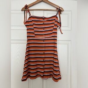 Topshop Multi Stripe Dress